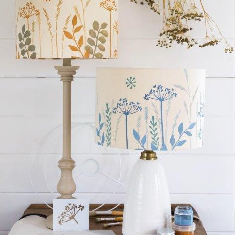Stencil Print & Make Your Own Lampshade
