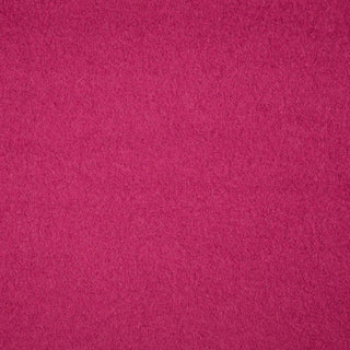 Fuchsia Pink 100% Boiled Wool Fabric 0.9m Remnant