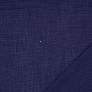 Navy Blue Double Gauze Fabric