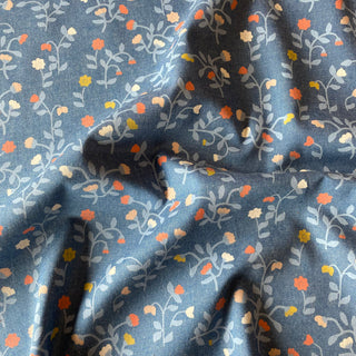 Bluebells Katia Lightweight Printed Denim Fabric