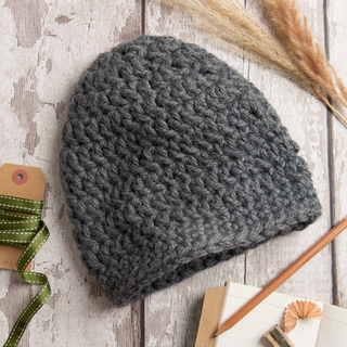 Beanie Hat Easy Crochet Kit by Wool Couture Company