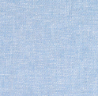 2.2m Remnant of Sky Blue Yarn Dyed Linen Cotton Blend Fabric