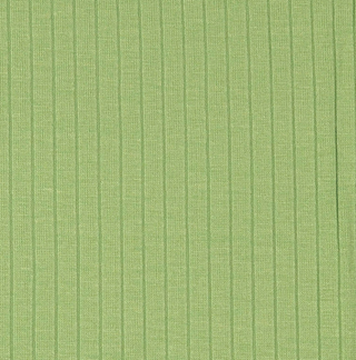Soft Green Rib Knit Fabrics Viscose Jersey Fabric