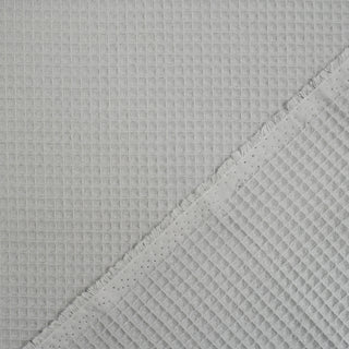 Silver Waffle Cotton Fabric