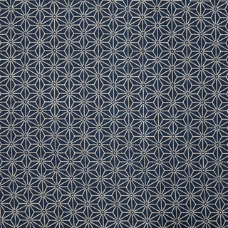 Sevenberry Indigo Grid Cotton Fabric