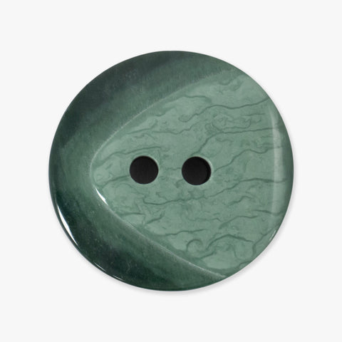 Green Two Tone Buttons | 2-Hole | 25mm