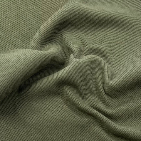 Cotton Ribbing - Forest Green Fabric