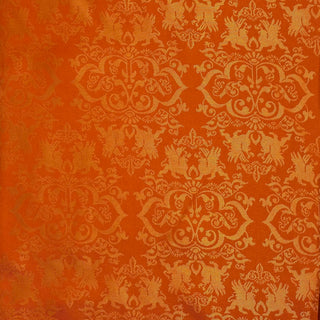 Orange Patterned Lining Fabric