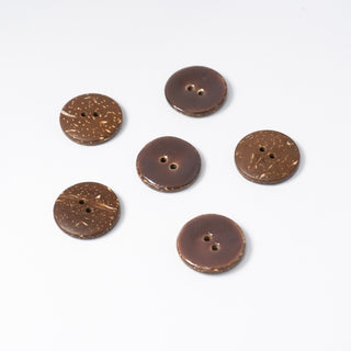 Purple Coconut Shell Buttons | 2-Hole | 23mm