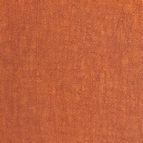Rust Orange Washed Ramie Linen Fabric