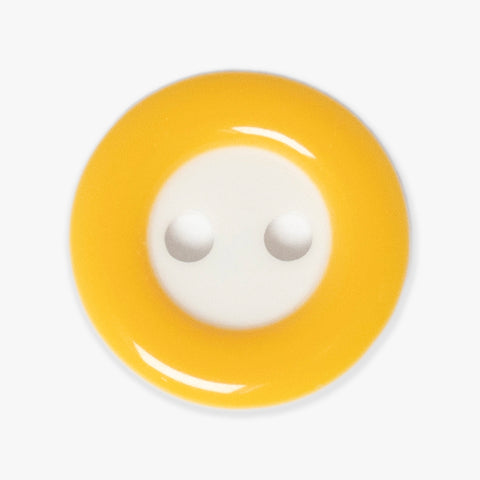 Yellow and White Buttons | 2-Hole | 13mm
