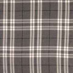 Grey Check Viscose Twill Fabric