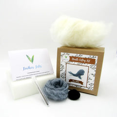 Blue Whale Needle Felting Kit by Feather Felts
