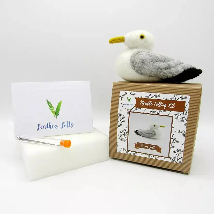 Herring Gull Needle Felting Kit by Feather Felts