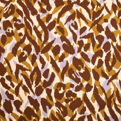 Rosella Animal Print Light Salmon Viscose Fabric