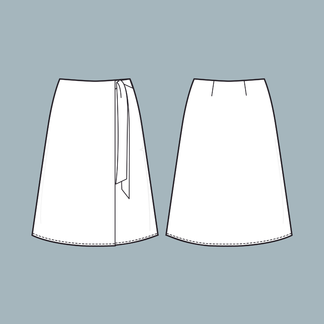 Ada Wrap Skirt, A-Line Version