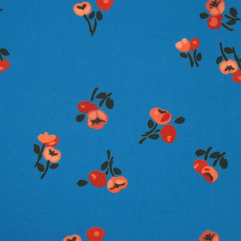 Fabric Godmother Pesca Floral Cotton Lawn