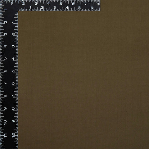 0.65m Remnant of Khaki Green 100% Viscose Fabric