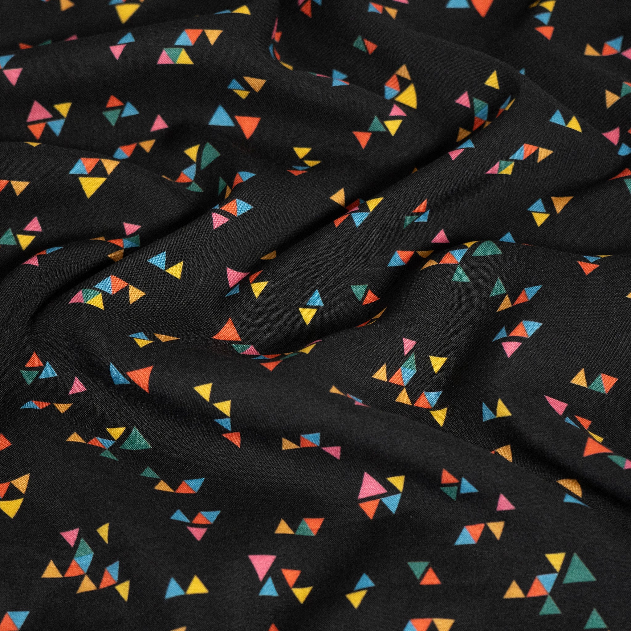 Pyramidi Colours Viscose Challis Fabric