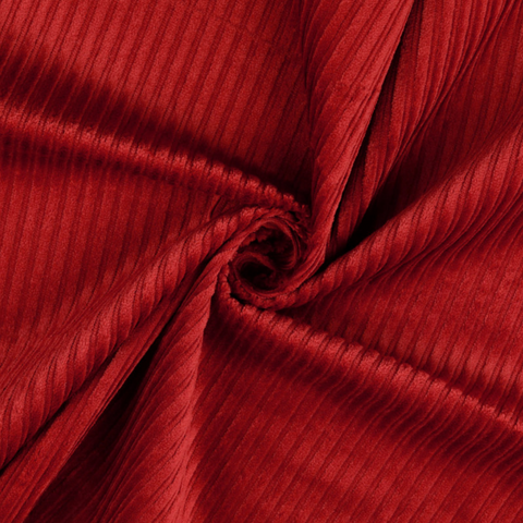 Danbury | Red Chunky Needlecord Fabric