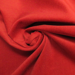 Brick Red Fine Stretch Corduroy Fabric
