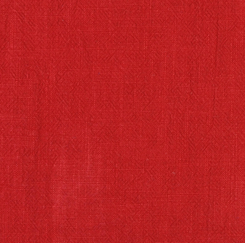 Red Washed Ramie Linen Fabric