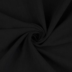 Black Washed Ramie Linen Fabric