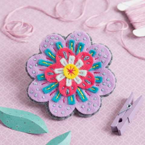 Beatrix Flower Felt Craft Kit - by Hawthorn Handmade