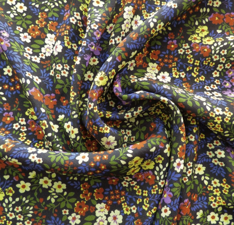 Floral Fest - Viscose Challis Lawn  Fabric