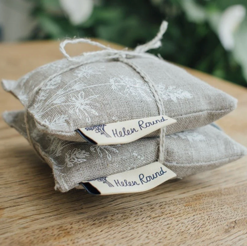 Lavender Bags Pure Linen Set of Two by Helen Round