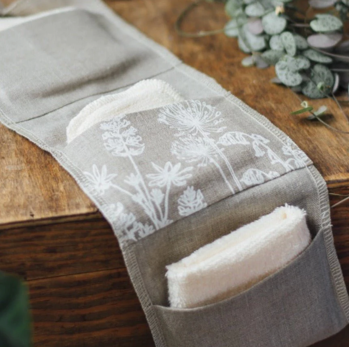 Reusable Bamboo Face Wipes Kit by Helen Round