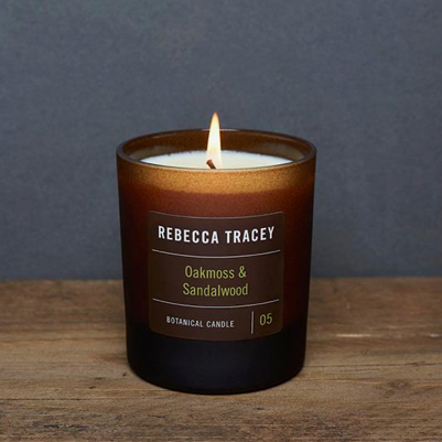 Oakmoss & Sandlwood Candle by Rebecca Tracey