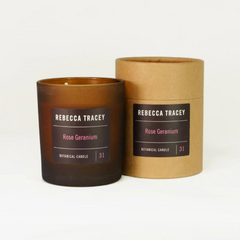 Rose Geranium Candle by Rebecca Tracey