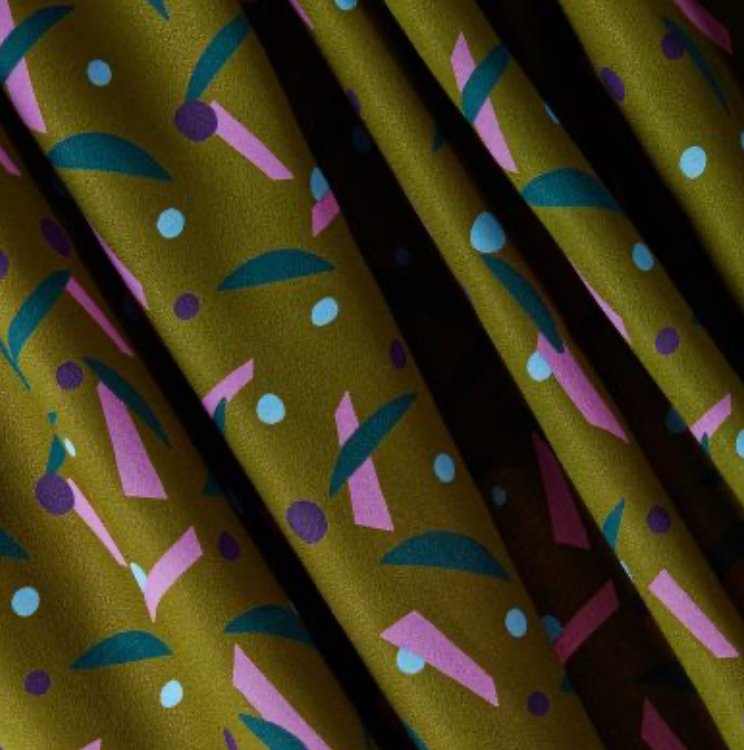 Atelier Brunette Java Ivy Green -  Viscose Fabric