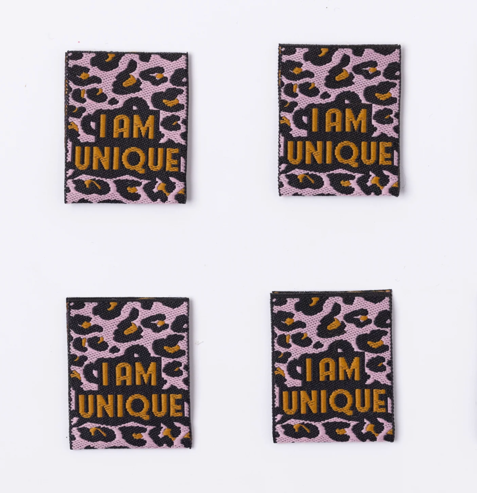 'I AM UNIQUE ' Pack of 6 Sewing Labels