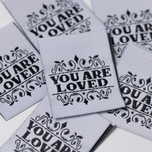 'YOU ARE LOVED' Pack of 6 Sewing Labels