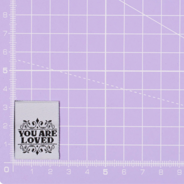 'YOU ARE LOVED' Pack of 6 Sewing Labels