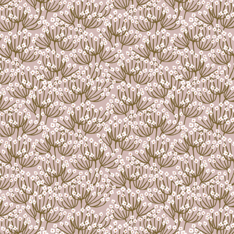 Wild Meadow Blush Cotton Jersey Fabric 1.8m Remnant