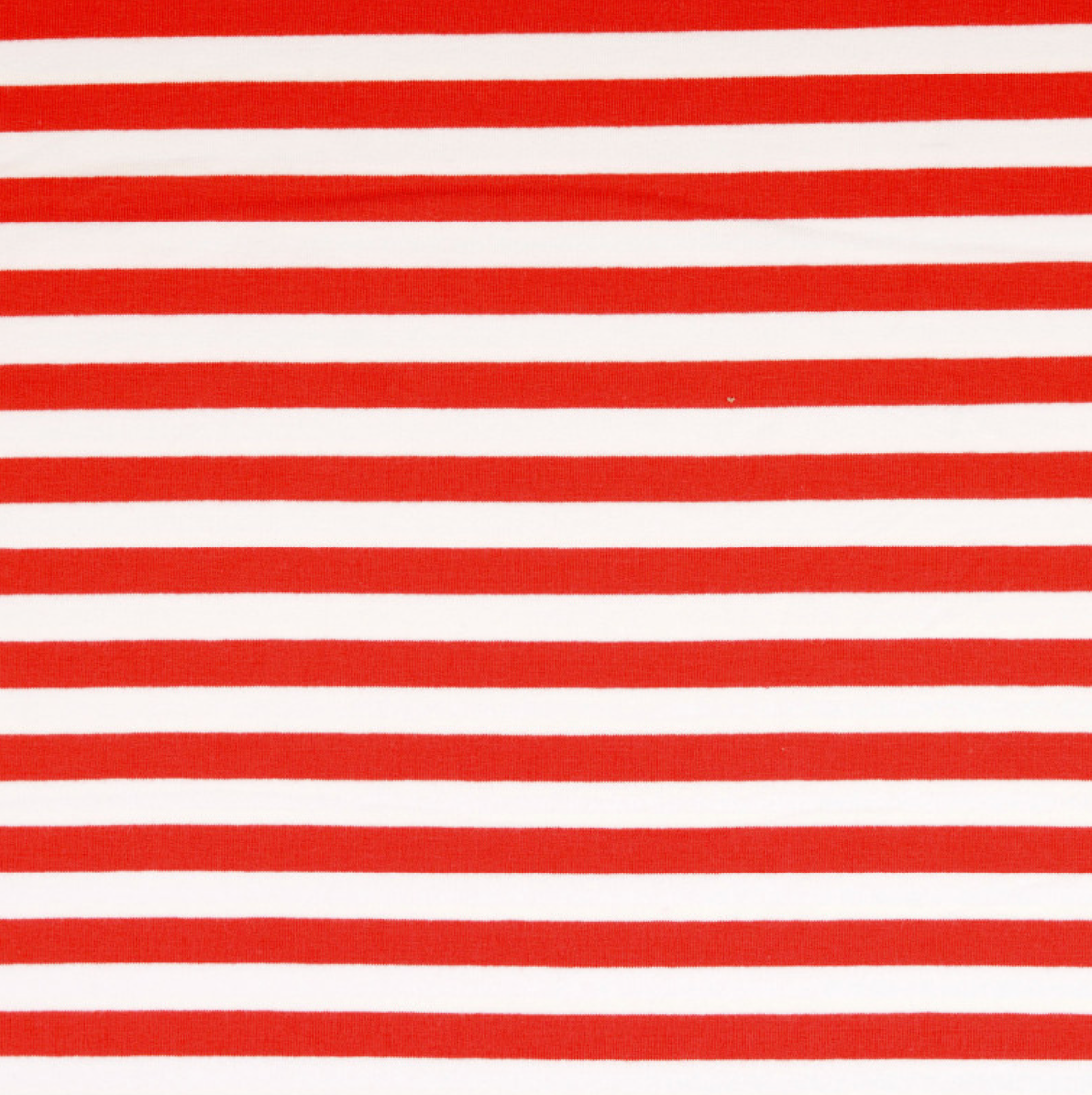 Malo Red / White Yarn Dyed Striped French Terry Fabric