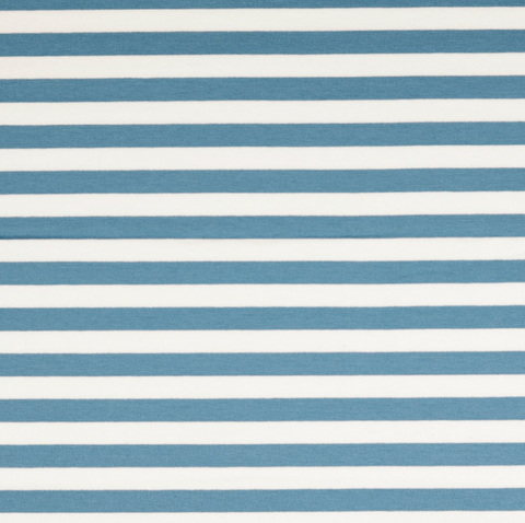 Malo Denim / White Yarn Dyed Striped French Terry Fabric