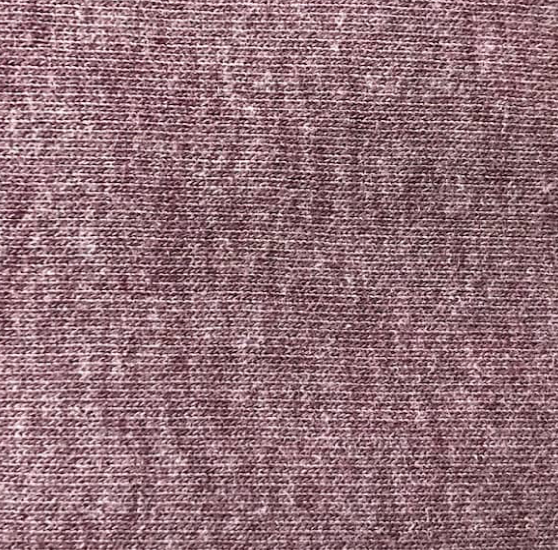 Wine Heathered French Terry Cotton Jersey Fabric