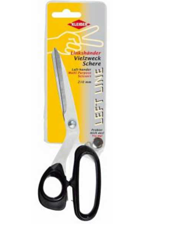 Left Handed multi-use scissors with stainless steel blades, Kleiber 210mm