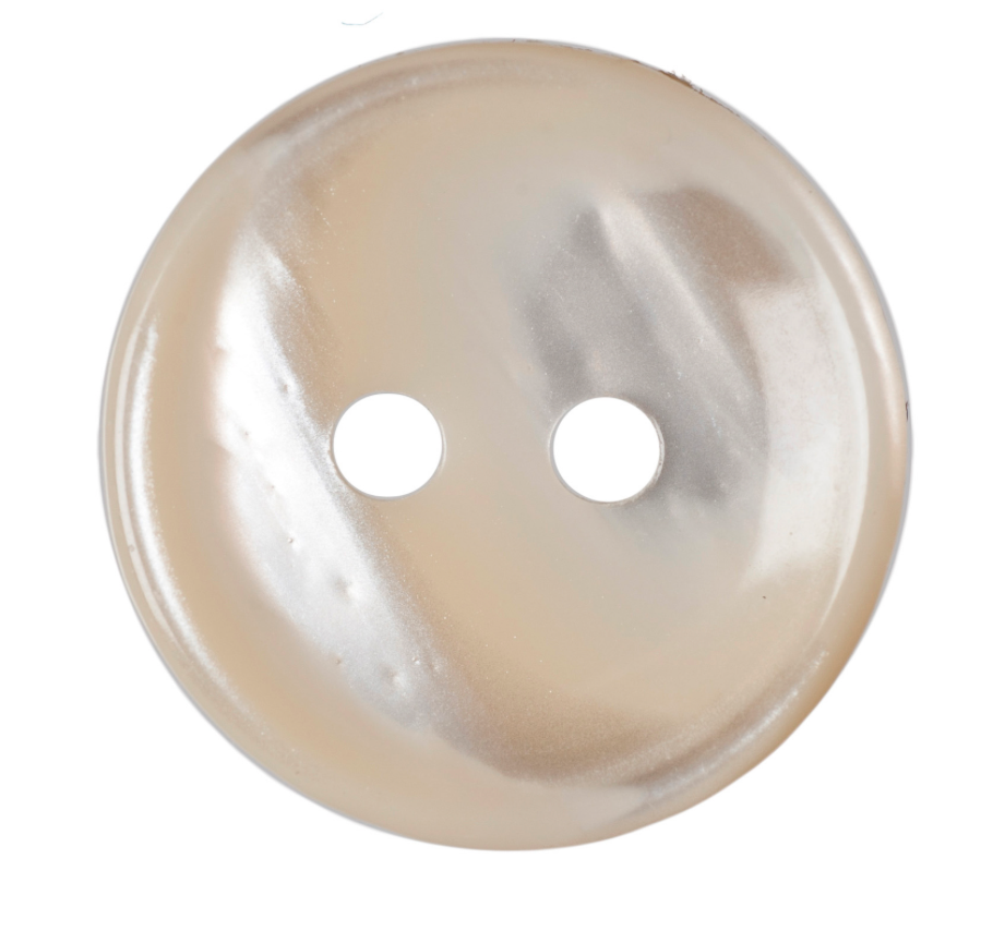 Cream Stripe Buttons | 2-Hole | 15mm