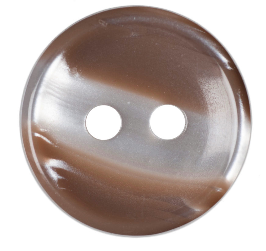 Beige Stripe Buttons | 2-Hole | 12mm