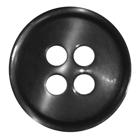 Black Buttons | 4-Hole | 13mm