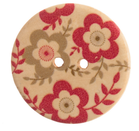 Floral  Buttons | 2-Hole | 20mm