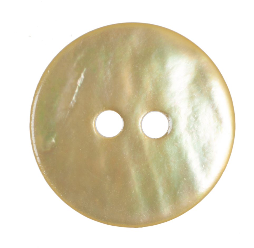 Green Dyed Shell Buttons | 2-Hole | 12mm