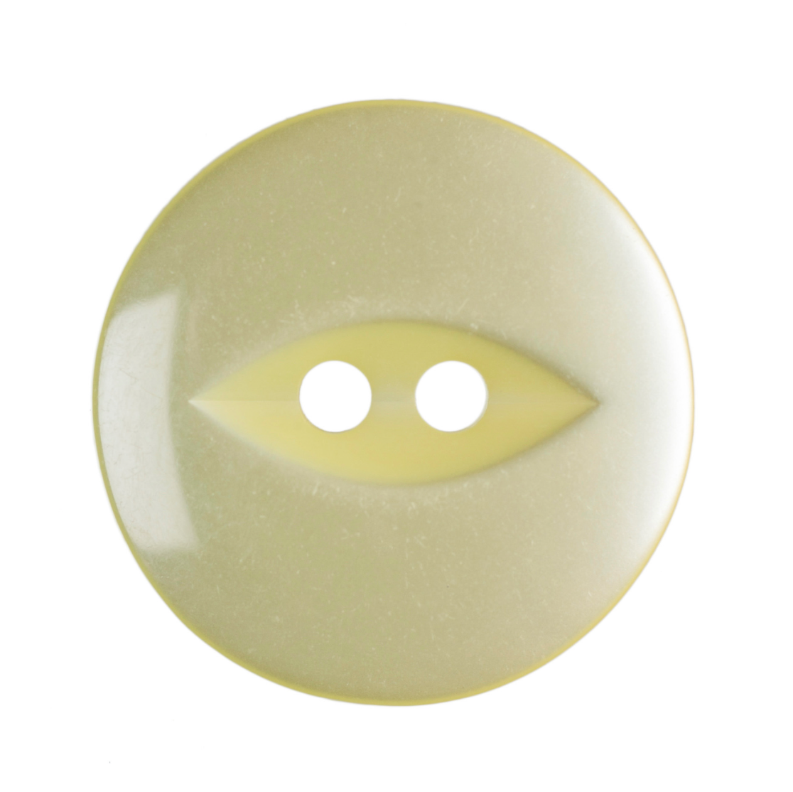 Yellow Fish Eye Buttons | 2-Hole | 19mm