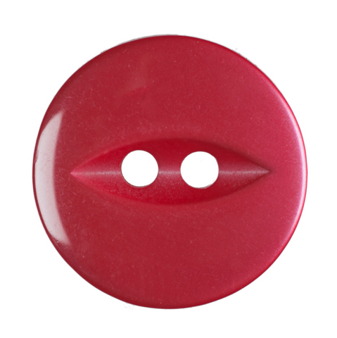 Red/ Pink Fish Eye Buttons | 2-Hole | 16mm