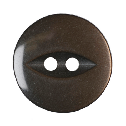Brown Fish Eye Buttons | 2-Hole | 16mm